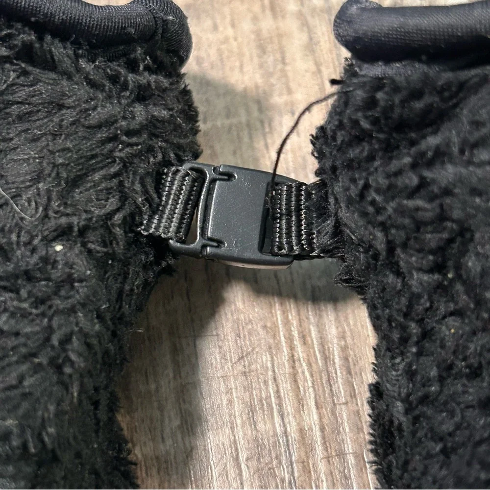 Head Kids Toddlers Mittens Size‎ XXS Black Faux Fur